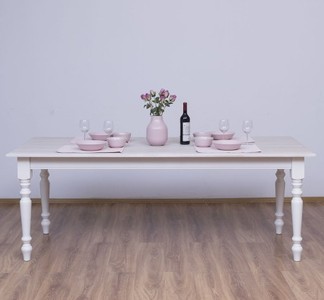 Casa Padrino Mesa de comedor estilo rústico con tablero de roble, 210 x 90 x 78 cm Casa Padrino Mesa de comedor estilo rústico con tablero de roble, 210 x 90 x 78 cm