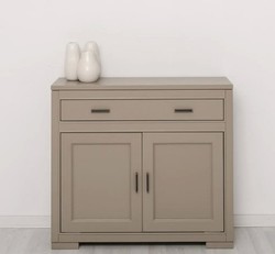 Casa Padrino Kommode im Landhausstil mit 2 Türen und 1 Schublade, 100 x 35 x 90 cm Casa Padrino Kommode im Landhausstil mit 2 Türen und 1 Schublade, 100 x 35 x 90 cm