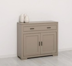 Casa Padrino Kommode im Landhausstil mit 2 Türen und 1 Schublade, 100 x 35 x 90 cm Casa Padrino Kommode im Landhausstil mit 2 Türen und 1 Schublade, 100 x 35 x 90 cm
