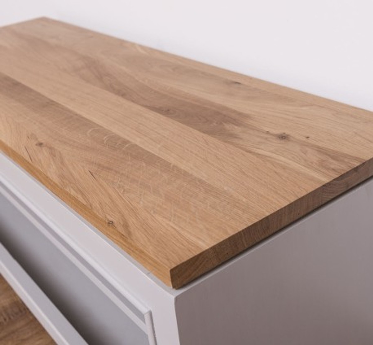 Casa Padrino Schuhschrank im Landhausstil mit Eichenholzplatte, 100 x 35 x 40 cm Casa Padrino Schuhschrank im Landhausstil mit Eichenholzplatte, 100 x 35 x 40 cm