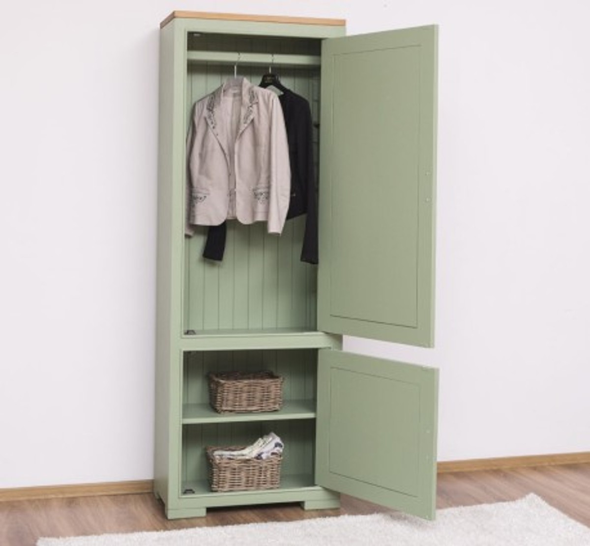 Casa Padrino Armoire style campagne avec 2 portes, 70 x 35 x 197 cm Casa Padrino Armoire style campagne avec 2 portes, 70 x 35 x 197 cm