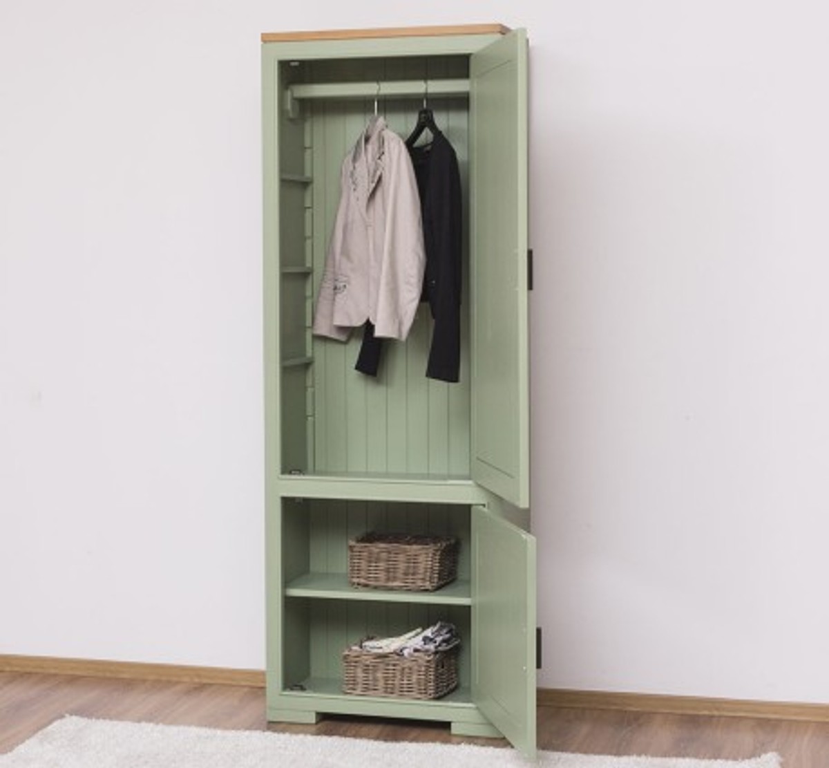 Casa Padrino Armoire style campagne avec 2 portes, 70 x 35 x 197 cm Casa Padrino Armoire style campagne avec 2 portes, 70 x 35 x 197 cm