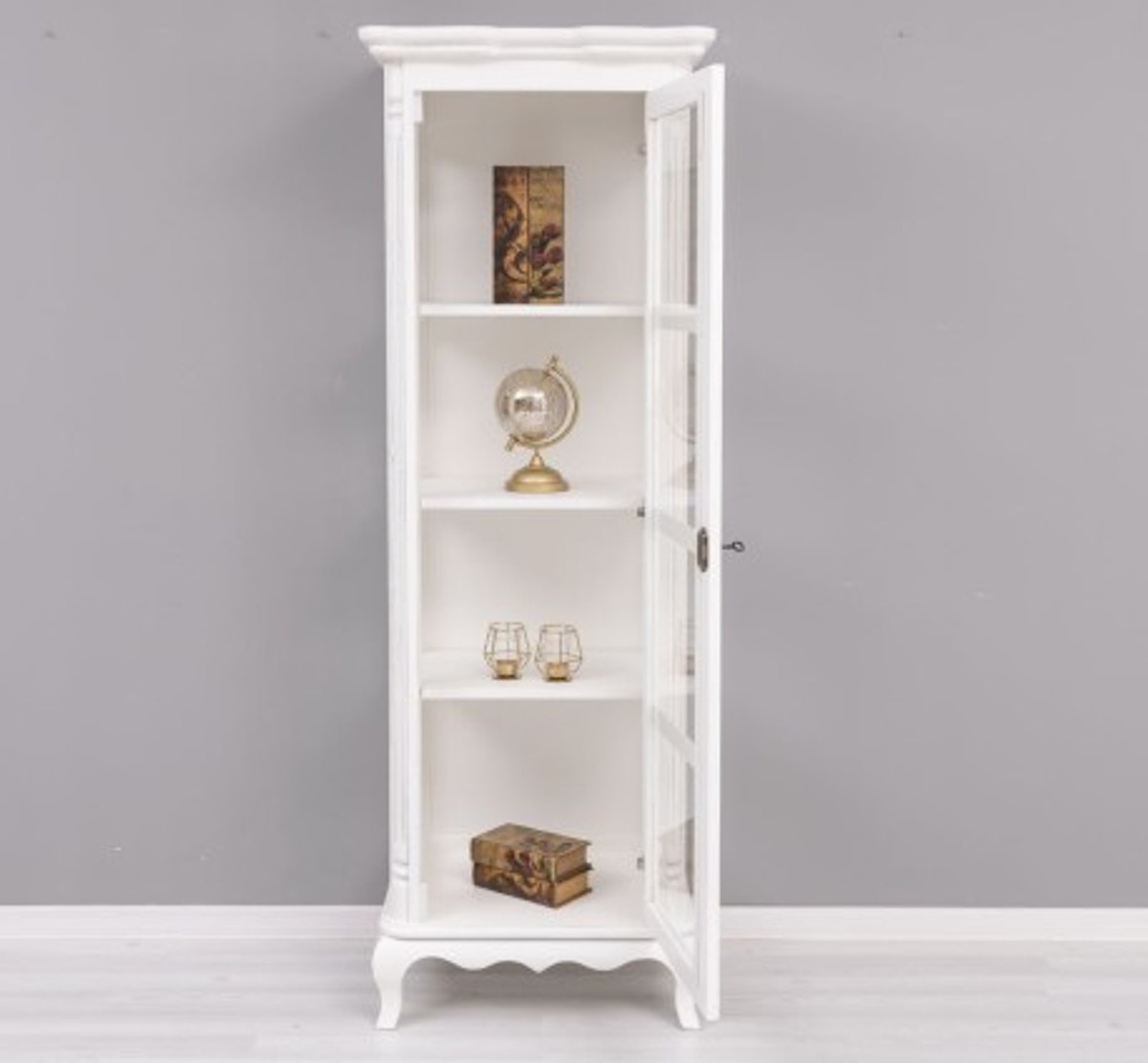 Casa Padrino Vitrine im Landhausstil, 66 x 49 x 190 cm