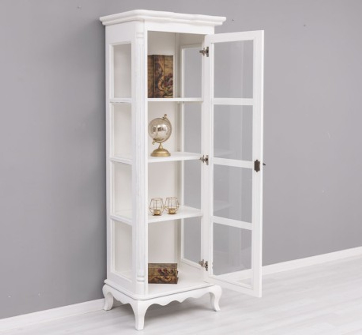 Casa Padrino Vitrine im Landhausstil, 66 x 49 x 190 cm