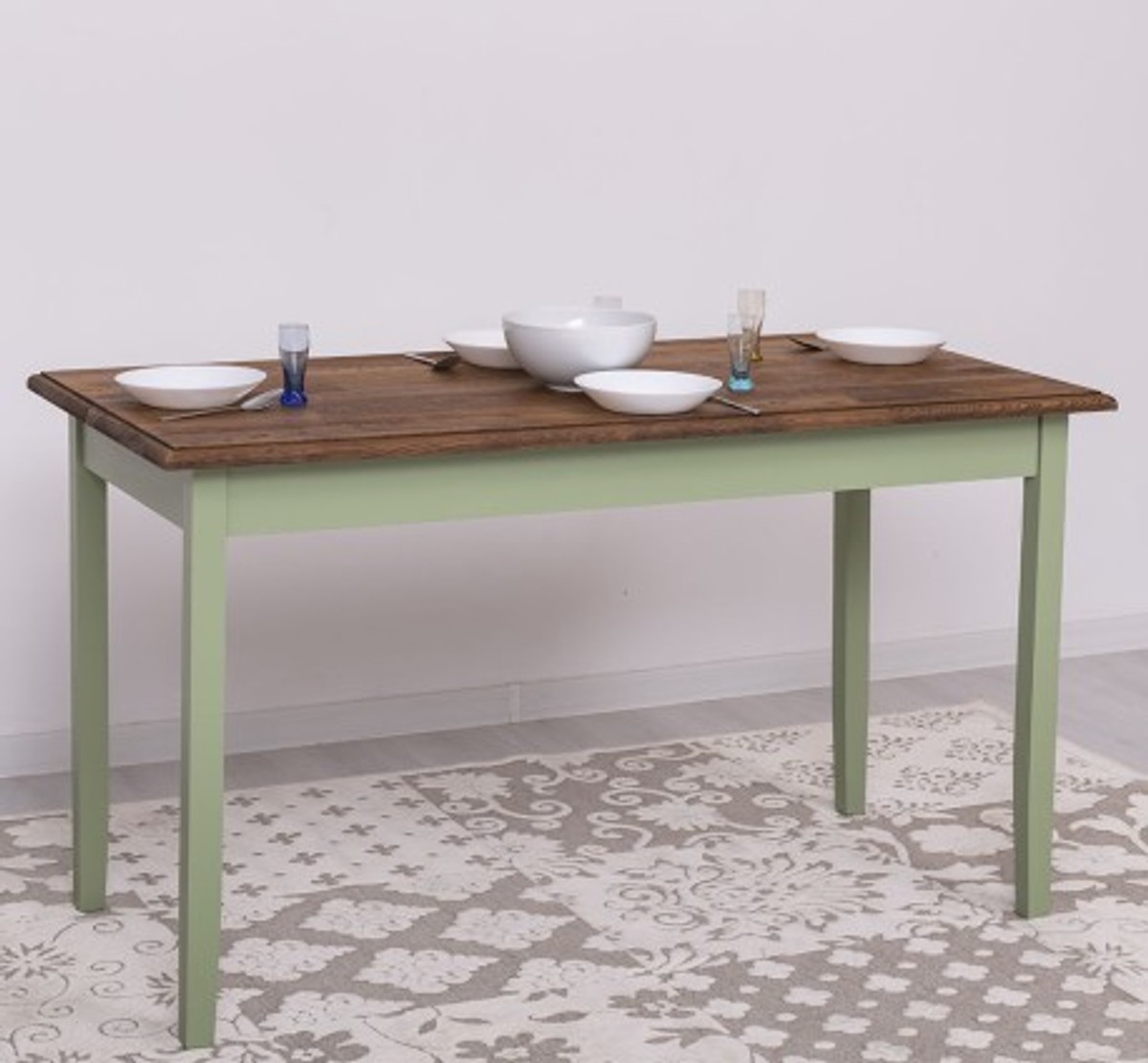 Casa Padrino Esstisch im Landhausstil, 140 x 70 x 78 cm