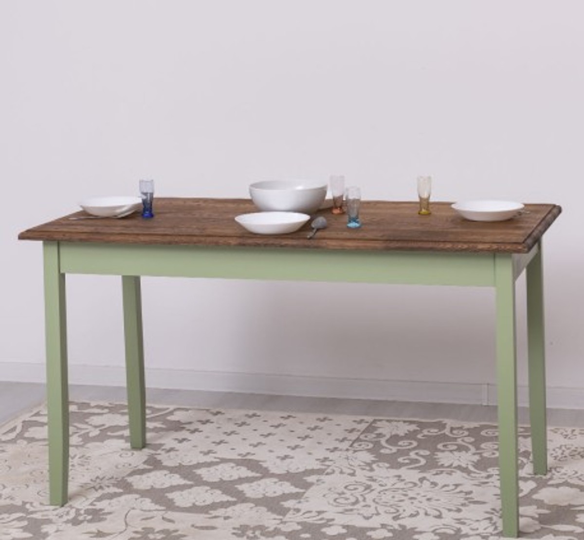 Casa Padrino Esstisch im Landhausstil, 140 x 70 x 78 cm