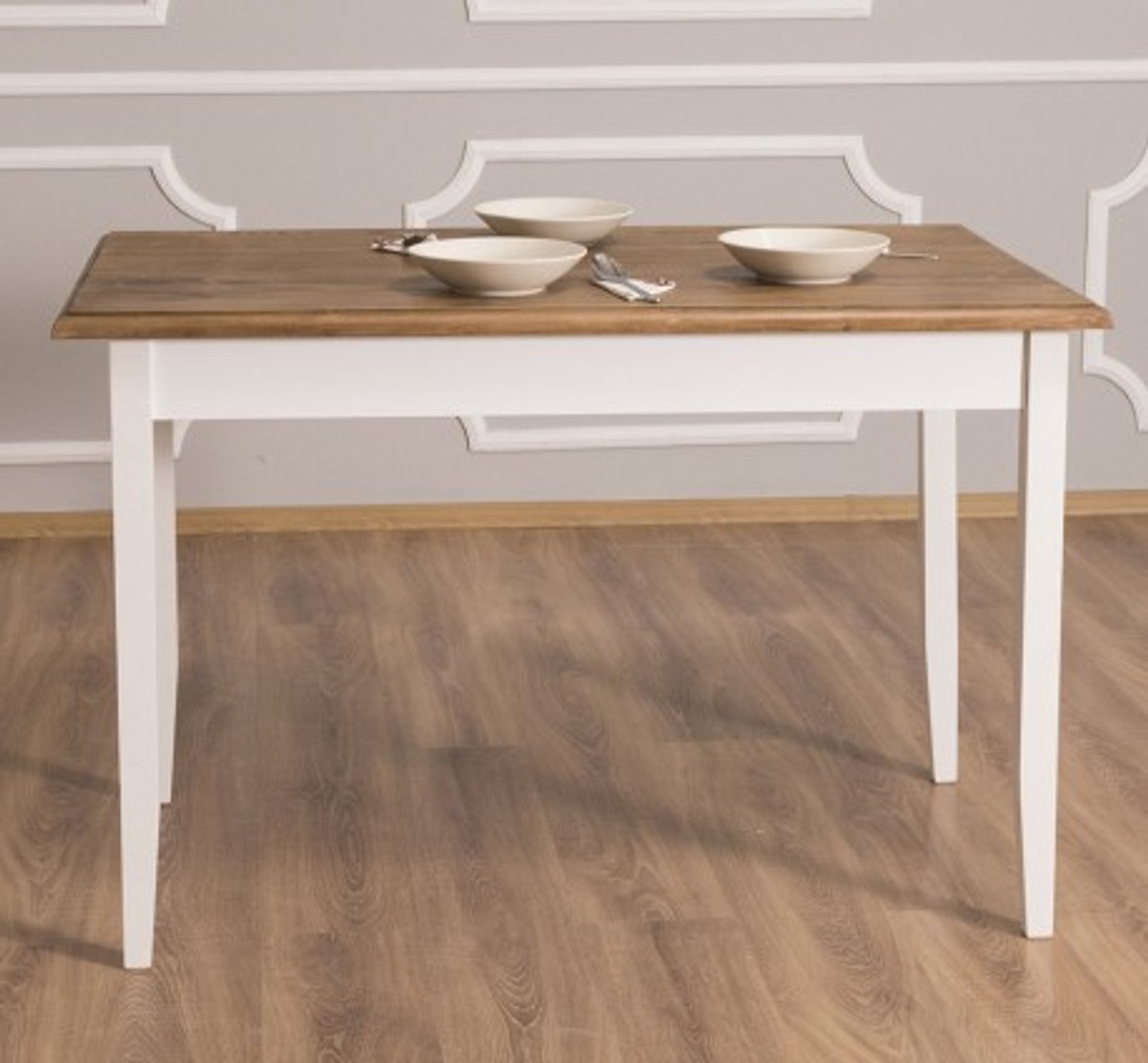Casa Padrino Mesa de comedor estilo rústico, 120 x 70 x 78 cm Casa Padrino Mesa de comedor estilo rústico, 120 x 70 x 78 cm