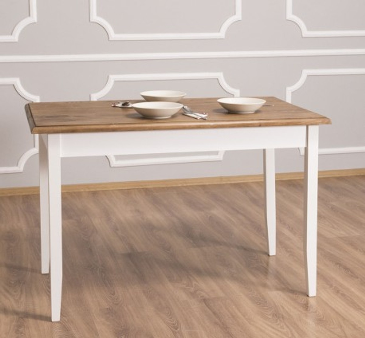 Casa Padrino Mesa de comedor estilo rústico, 120 x 70 x 78 cm Casa Padrino Mesa de comedor estilo rústico, 120 x 70 x 78 cm
