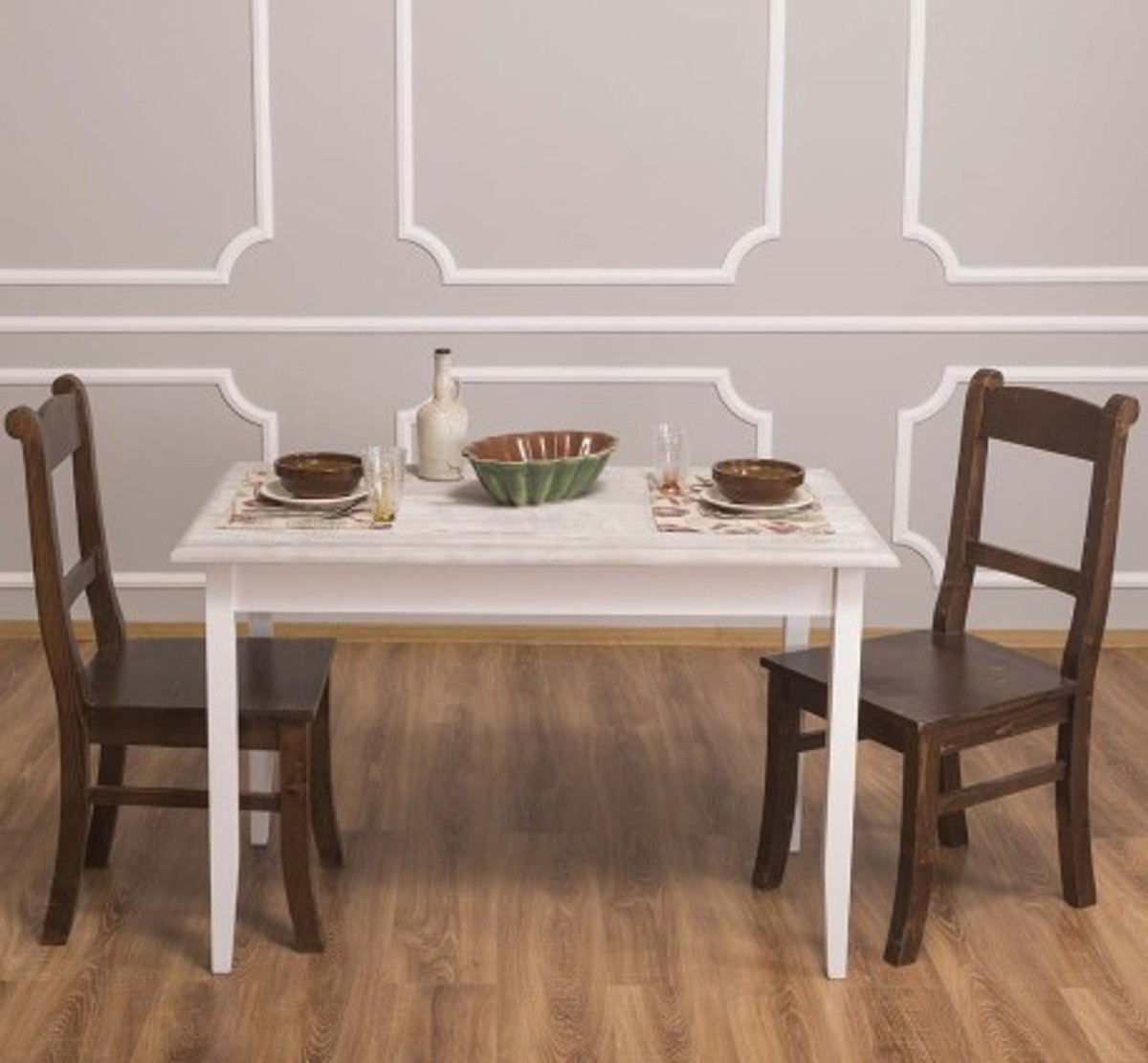 Casa Padrino Mesa de comedor estilo rústico, 120 x 70 x 78 cm Casa Padrino Mesa de comedor estilo rústico, 120 x 70 x 78 cm