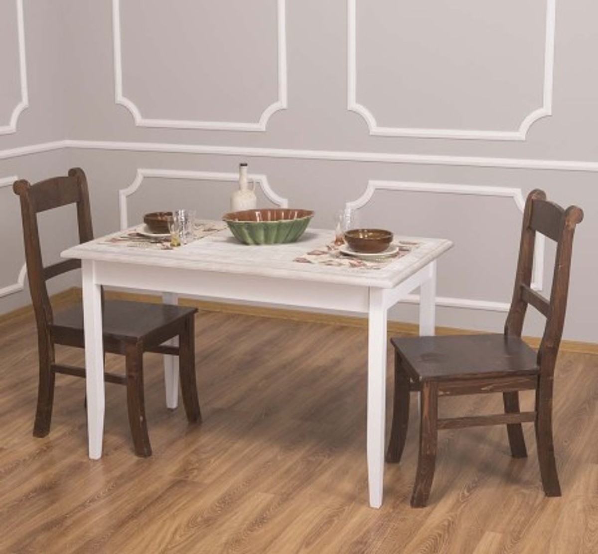 Casa Padrino Mesa de comedor estilo rústico, 120 x 70 x 78 cm Casa Padrino Mesa de comedor estilo rústico, 120 x 70 x 78 cm