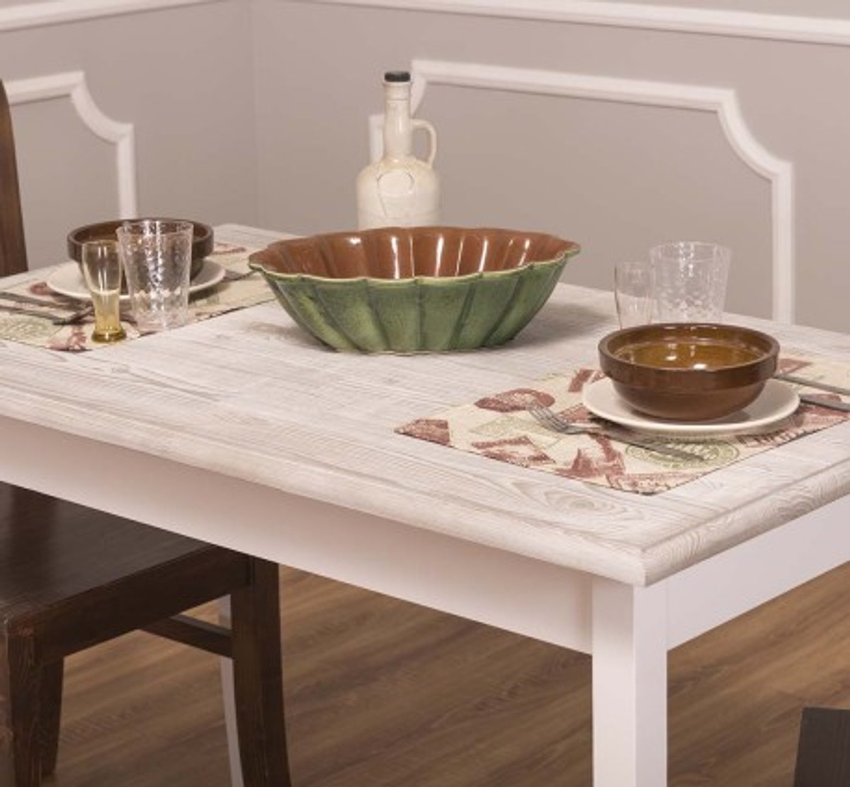 Casa Padrino Mesa de comedor estilo rústico, 120 x 70 x 78 cm Casa Padrino Mesa de comedor estilo rústico, 120 x 70 x 78 cm
