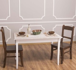 Casa Padrino Mesa de comedor estilo rústico, 120 x 70 x 78 cm Casa Padrino Mesa de comedor estilo rústico, 120 x 70 x 78 cm