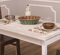 Casa Padrino Mesa de comedor estilo rústico, 120 x 70 x 78 cm Casa Padrino Mesa de comedor estilo rústico, 120 x 70 x 78 cm