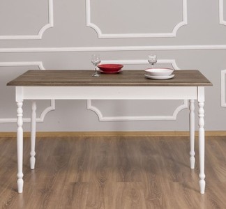 Casa Padrino Mesa de comedor estilo rústico, 140 x 70 x 78 cm Casa Padrino Mesa de comedor estilo rústico, 140 x 70 x 78 cm