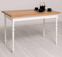 Casa Padrino Esstisch im Landhausstil mit Eichenholzplatte, 120 x 70 x 78 cm Casa Padrino Esstisch im Landhausstil mit Eichenholzplatte, 120 x 70 x 78 cm