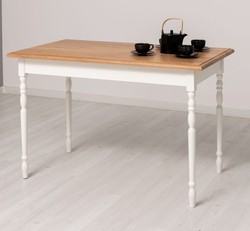 Casa Padrino Esstisch im Landhausstil mit Eichenholzplatte, 120 x 70 x 78 cm Casa Padrino Esstisch im Landhausstil mit Eichenholzplatte, 120 x 70 x 78 cm