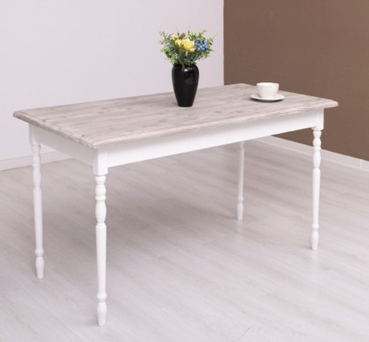 Casa Padrino Mesa de comedor estilo rústico, 140 x 70 x 78 cm Casa Padrino Mesa de comedor estilo rústico, 140 x 70 x 78 cm
