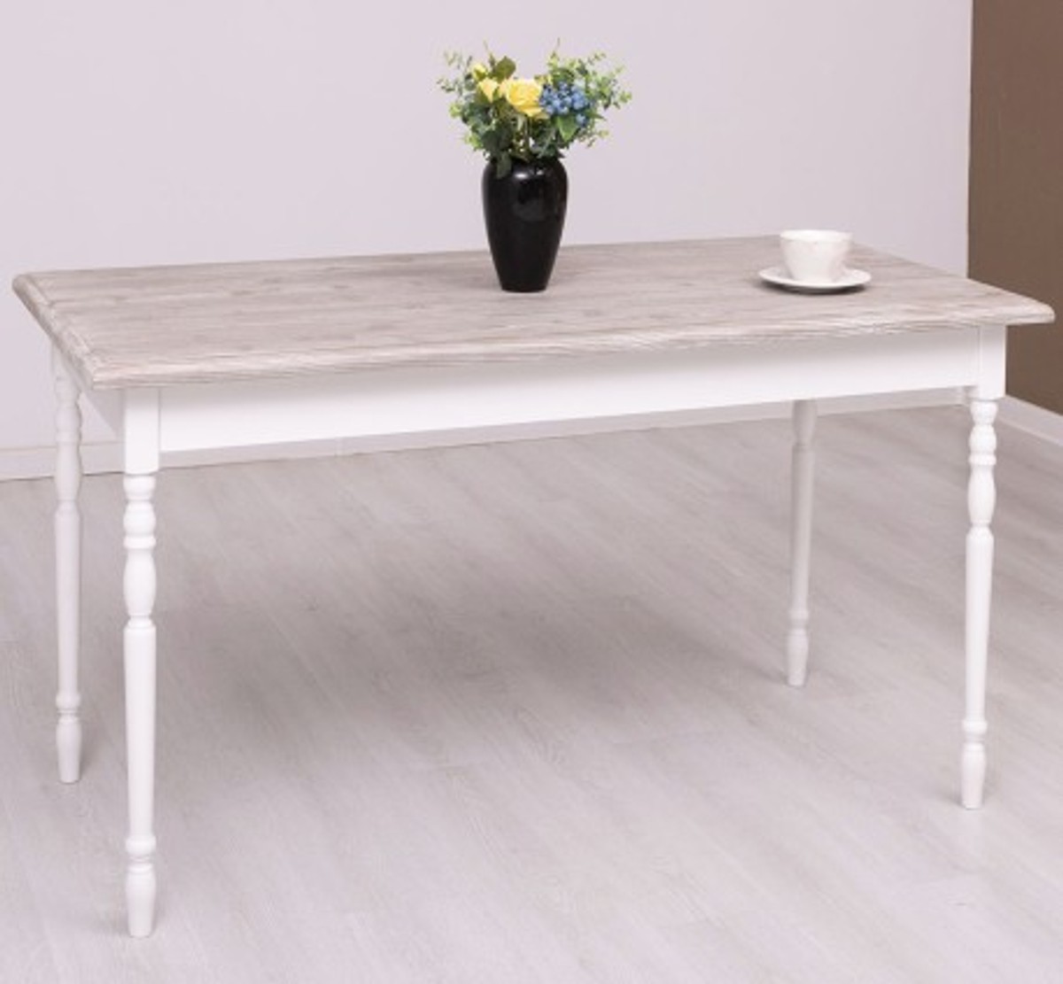 Casa Padrino Mesa de comedor estilo rústico, 140 x 70 x 78 cm Casa Padrino Mesa de comedor estilo rústico, 140 x 70 x 78 cm