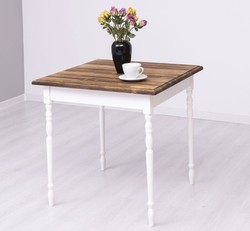 Casa Padrino Esstisch im Landhausstil, 80 x 80 x 78 cm Casa Padrino Esstisch im Landhausstil, 80 x 80 x 78 cm