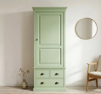 Casa Padrino Armoire à vêtements style campagne avec 3 tiroirs, 85 x 59 x 197 cm