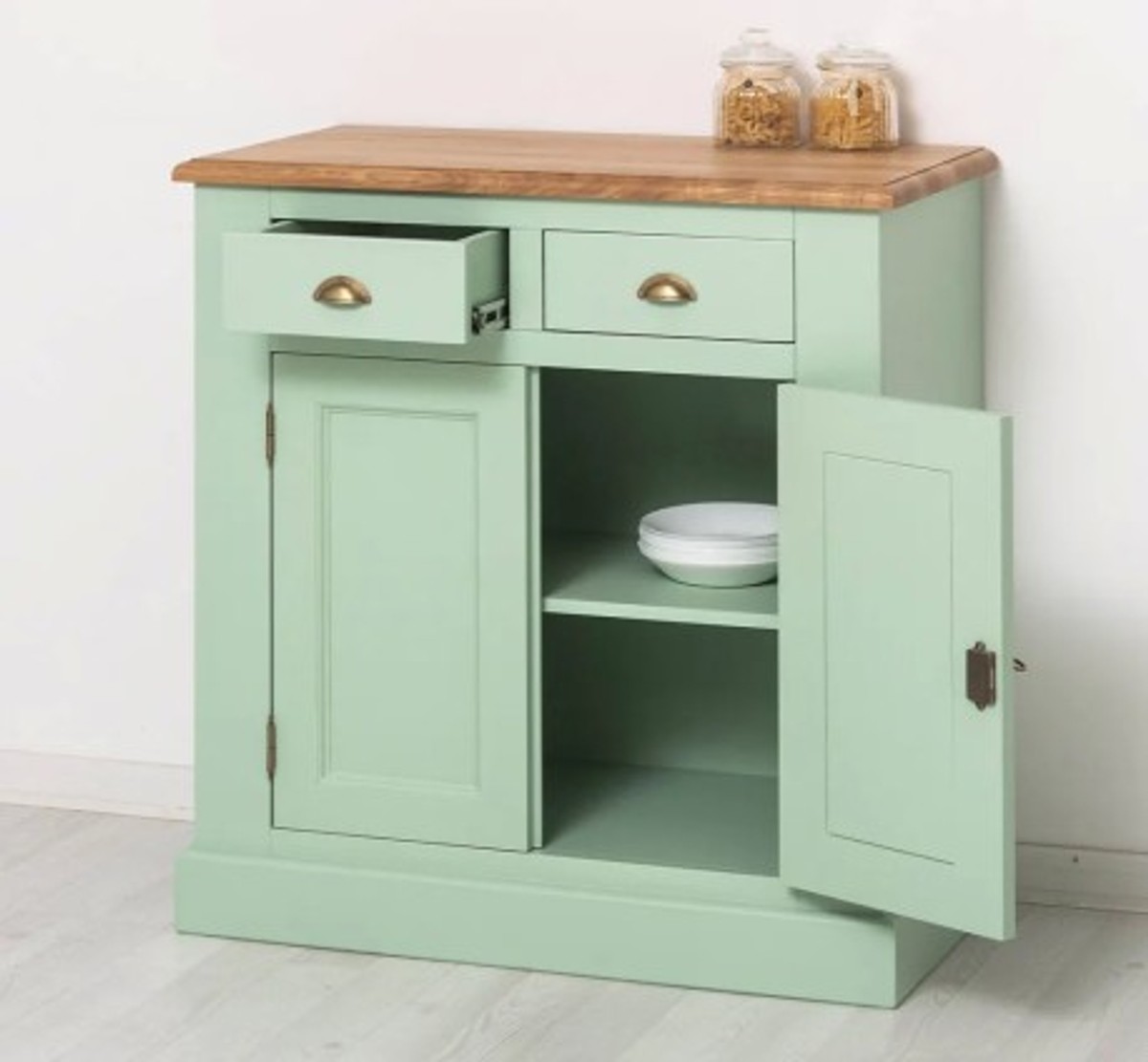 Casa Padrino Sideboard im Landhausstil mit 2 Türen und 2 Schubladen, 90 x 47 x 93 cm