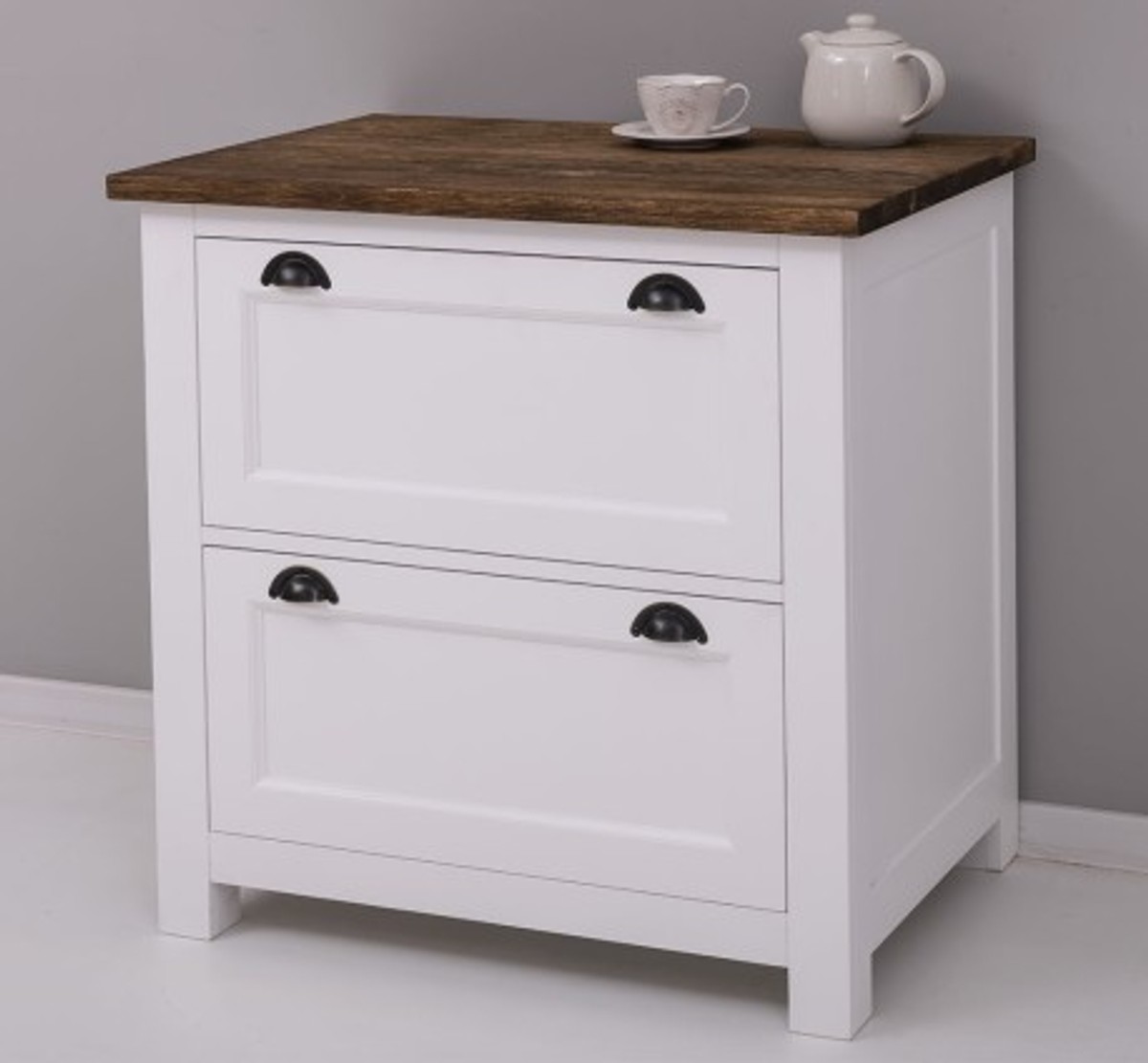 Casa Padrino Mobile da cucina stile country con 2 cassetti e piano in rovere, 92 x 65 x 90 cm Casa Padrino Mobile da cucina stile country con 2 cassetti e piano in rovere, 92 x 65 x 90 cm