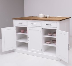 Casa Padrino Mueble de cocina estilo rústico, 160 x 110 x 110 cm Casa Padrino Mueble de cocina estilo rústico, 160 x 110 x 110 cm