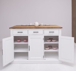 Casa Padrino Mueble de cocina estilo rústico, 160 x 110 x 110 cm Casa Padrino Mueble de cocina estilo rústico, 160 x 110 x 110 cm
