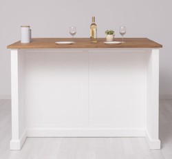 Casa Padrino Küchenschrank im Landhausstil mit Eichenholzplatte, 160 x 110 x 110 cm Casa Padrino Küchenschrank im Landhausstil mit Eichenholzplatte, 160 x 110 x 110 cm