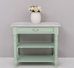 Casa Padrino Consolle stile country con 1 cassetto e 2 ripiani, 100 x 45 x 89 cm Casa Padrino Consolle stile country con 1 cassetto e 2 ripiani, 100 x 45 x 89 cm