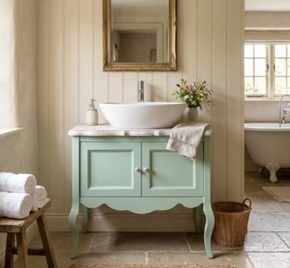 Casa Padrino Meuble-lavabo style campagne avec 2 portes, 90 x 54 x 75 cm Casa Padrino Meuble-lavabo style campagne avec 2 portes, 90 x 54 x 75 cm