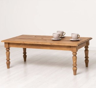 Casa Padrino Couchtisch im Landhausstil mit Eichenholzplatte, 90 x 65 x 45 cm