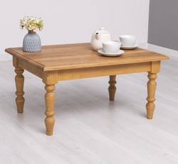 Casa Padrino Tavolino da salotto stile country con piano in rovere, 90 x 65 x 45 cm Casa Padrino Tavolino da salotto stile country con piano in rovere, 90 x 65 x 45 cm