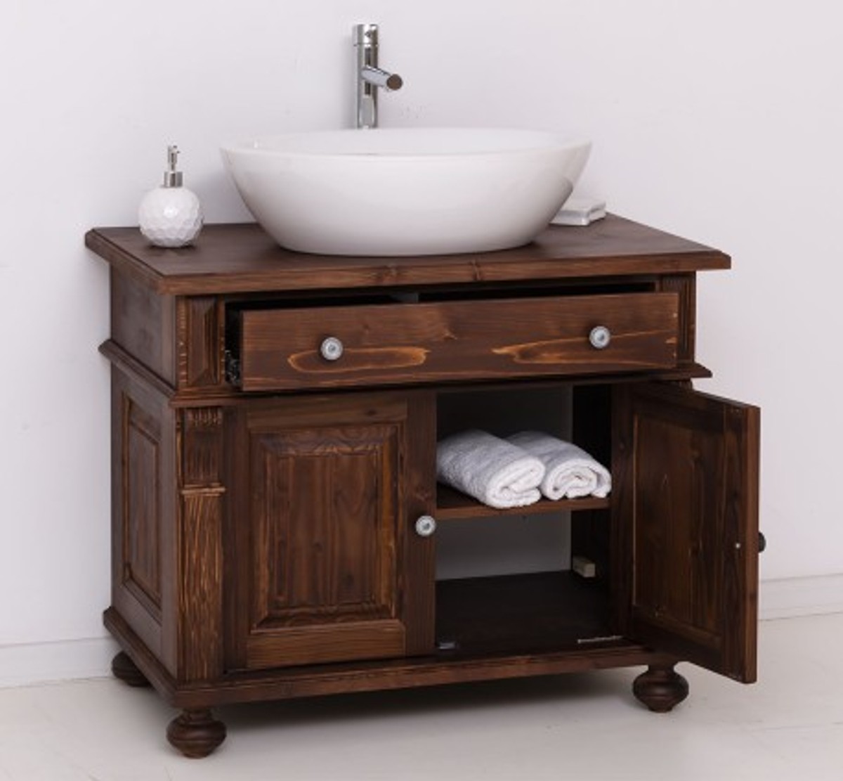 Casa Padrino Meuble-lavabo style campagne, 90 x 51 x 74 cm Casa Padrino Meuble-lavabo style campagne, 90 x 51 x 74 cm
