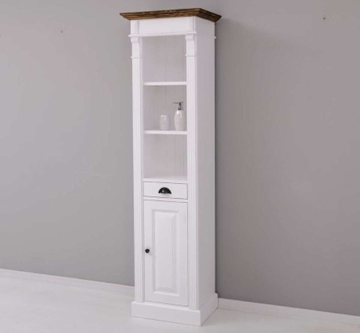 Casa Padrino Mueble de lavabo estilo rústico con 1 puerta y 1 cajón, 55 x 41 x 200 cm Casa Padrino Mueble de lavabo estilo rústico con 1 puerta y 1 cajón, 55 x 41 x 200 cm
