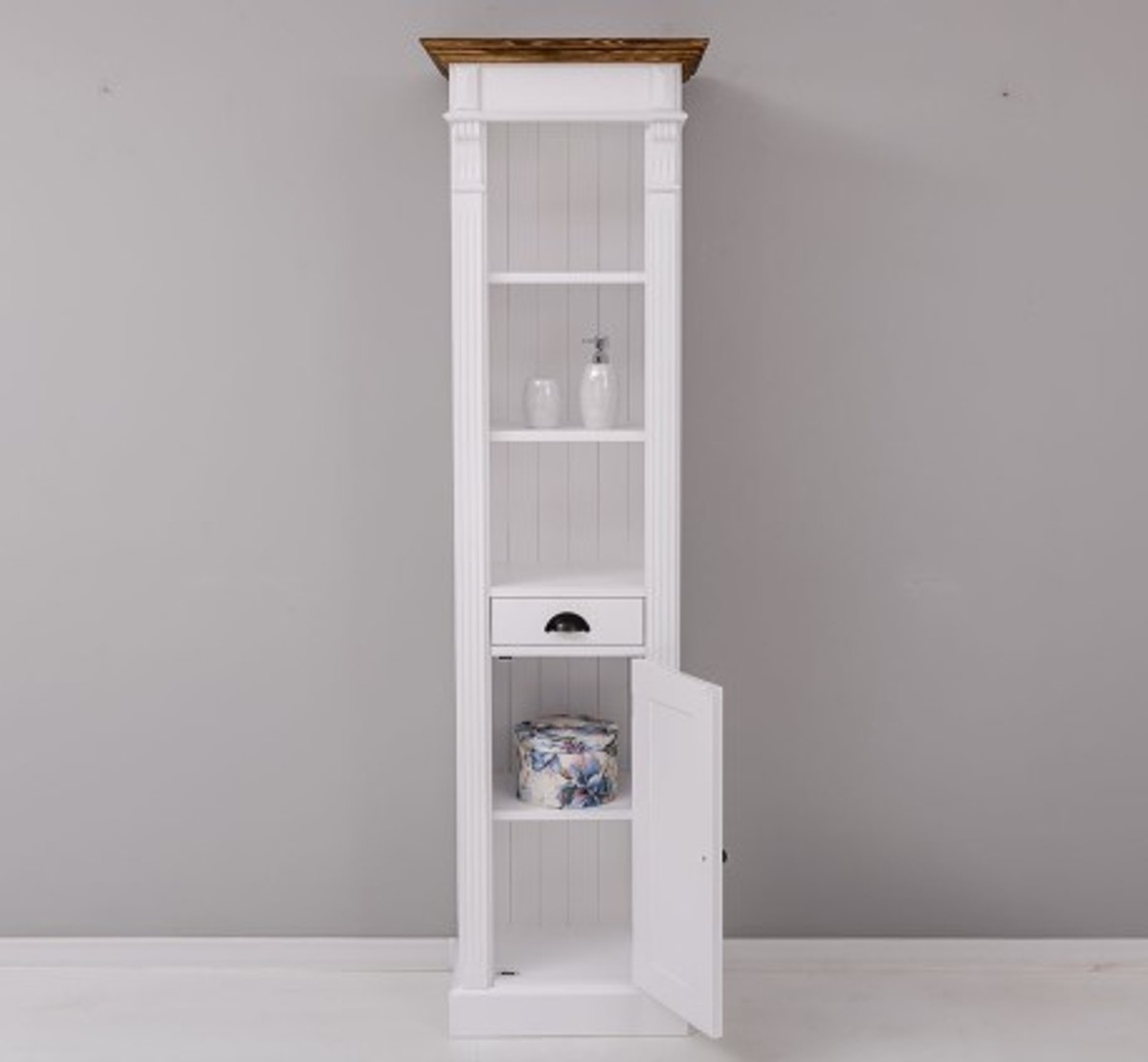 Casa Padrino Mueble de lavabo estilo rústico con 1 puerta y 1 cajón, 55 x 41 x 200 cm Casa Padrino Mueble de lavabo estilo rústico con 1 puerta y 1 cajón, 55 x 41 x 200 cm