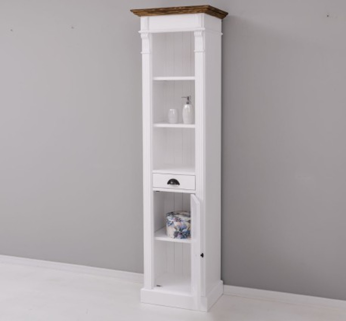 Casa Padrino Mueble de lavabo estilo rústico con 1 puerta y 1 cajón, 55 x 41 x 200 cm Casa Padrino Mueble de lavabo estilo rústico con 1 puerta y 1 cajón, 55 x 41 x 200 cm