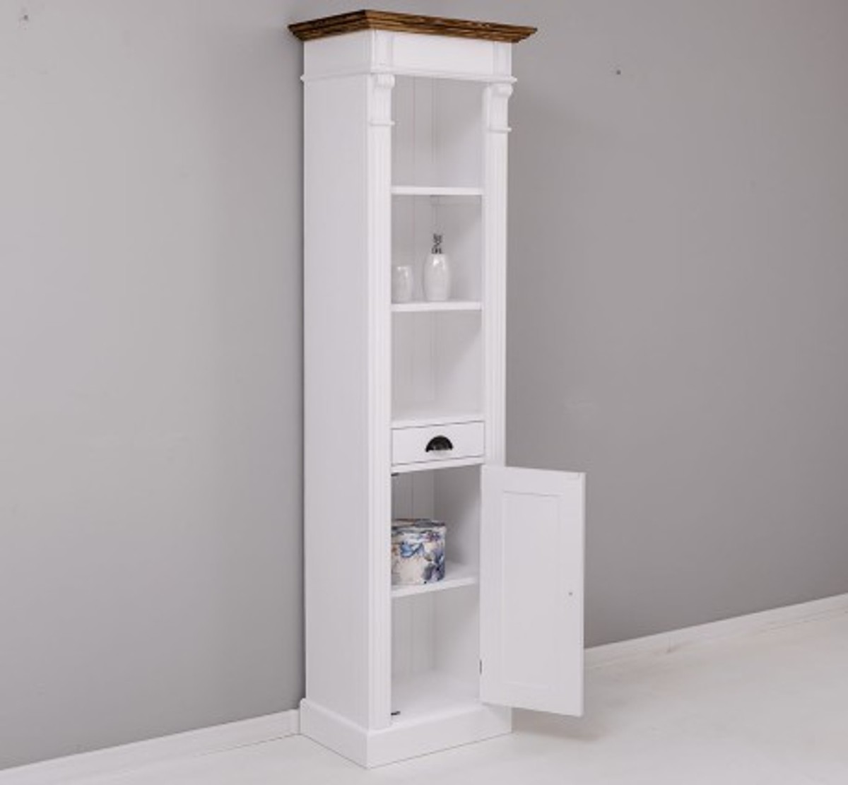 Casa Padrino Mueble de lavabo estilo rústico con 1 puerta y 1 cajón, 55 x 41 x 200 cm Casa Padrino Mueble de lavabo estilo rústico con 1 puerta y 1 cajón, 55 x 41 x 200 cm