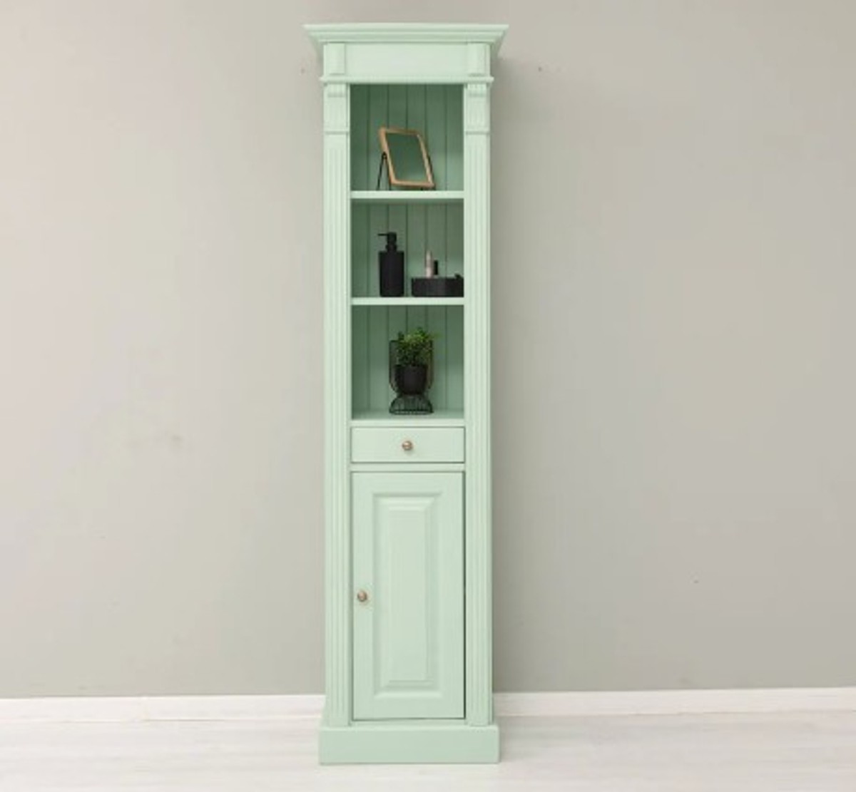 Casa Padrino Mueble de lavabo estilo rústico con 1 puerta y 1 cajón, 55 x 41 x 200 cm Casa Padrino Mueble de lavabo estilo rústico con 1 puerta y 1 cajón, 55 x 41 x 200 cm