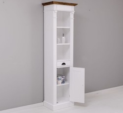 Casa Padrino Mueble de lavabo estilo rústico con 1 puerta y 1 cajón, 55 x 41 x 200 cm Casa Padrino Mueble de lavabo estilo rústico con 1 puerta y 1 cajón, 55 x 41 x 200 cm