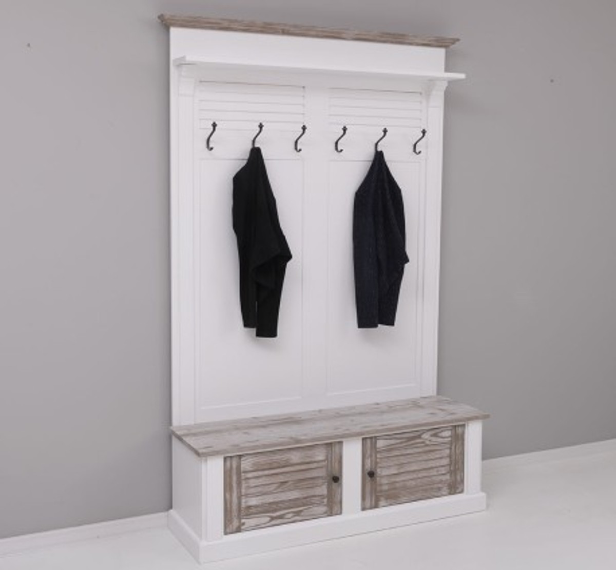 Casa Padrino Portemanteau style campagne avec 2 portes, 140 x 41 x 210 cm Casa Padrino Portemanteau style campagne avec 2 portes, 140 x 41 x 210 cm