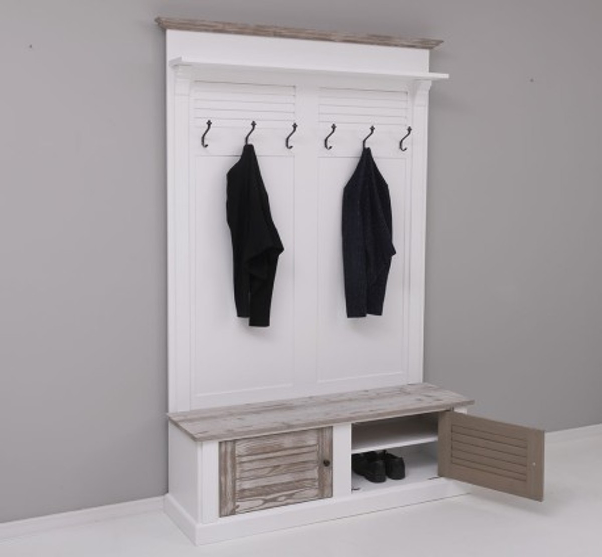 Casa Padrino Portemanteau style campagne avec 2 portes, 140 x 41 x 210 cm Casa Padrino Portemanteau style campagne avec 2 portes, 140 x 41 x 210 cm