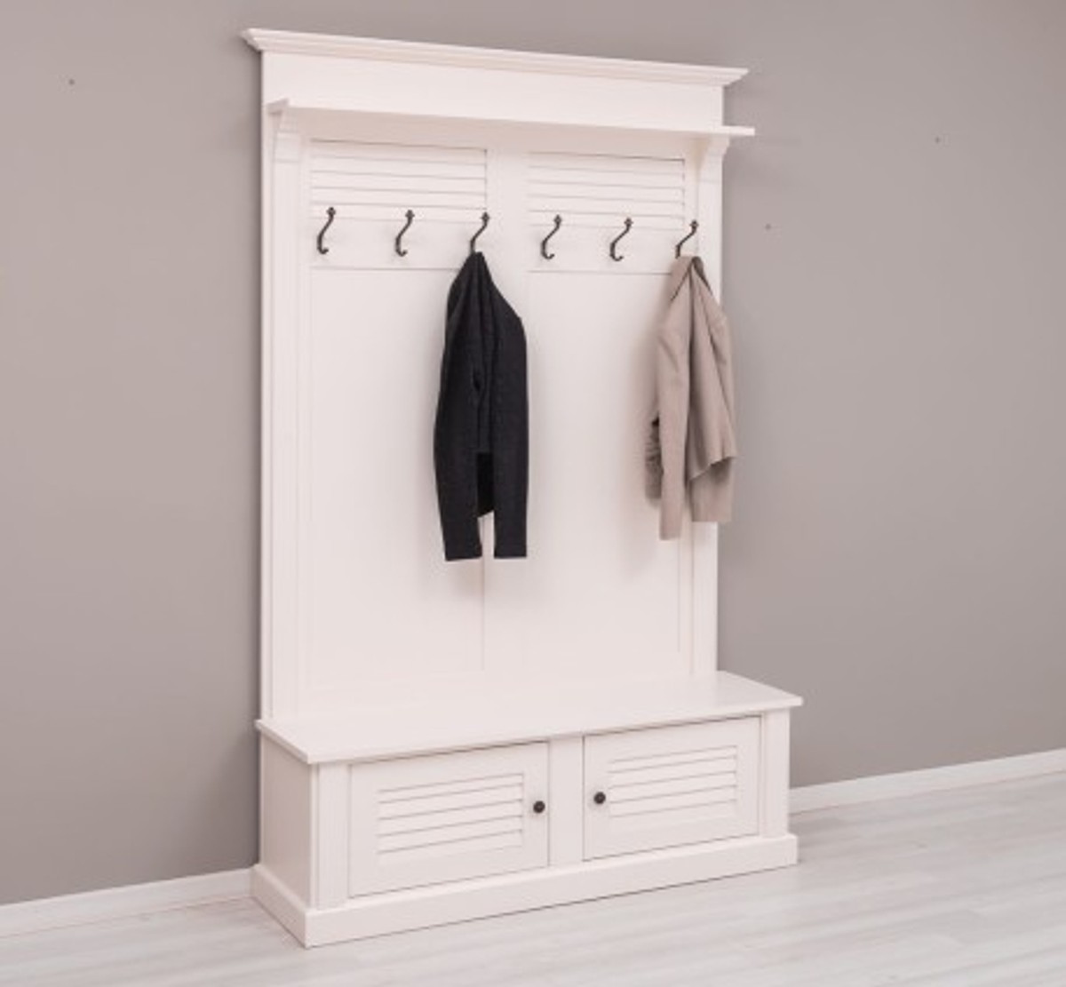 Casa Padrino Portemanteau style campagne avec 2 portes, 140 x 41 x 210 cm Casa Padrino Portemanteau style campagne avec 2 portes, 140 x 41 x 210 cm