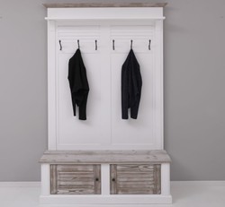 Casa Padrino Portemanteau style campagne avec 2 portes, 140 x 41 x 210 cm Casa Padrino Portemanteau style campagne avec 2 portes, 140 x 41 x 210 cm