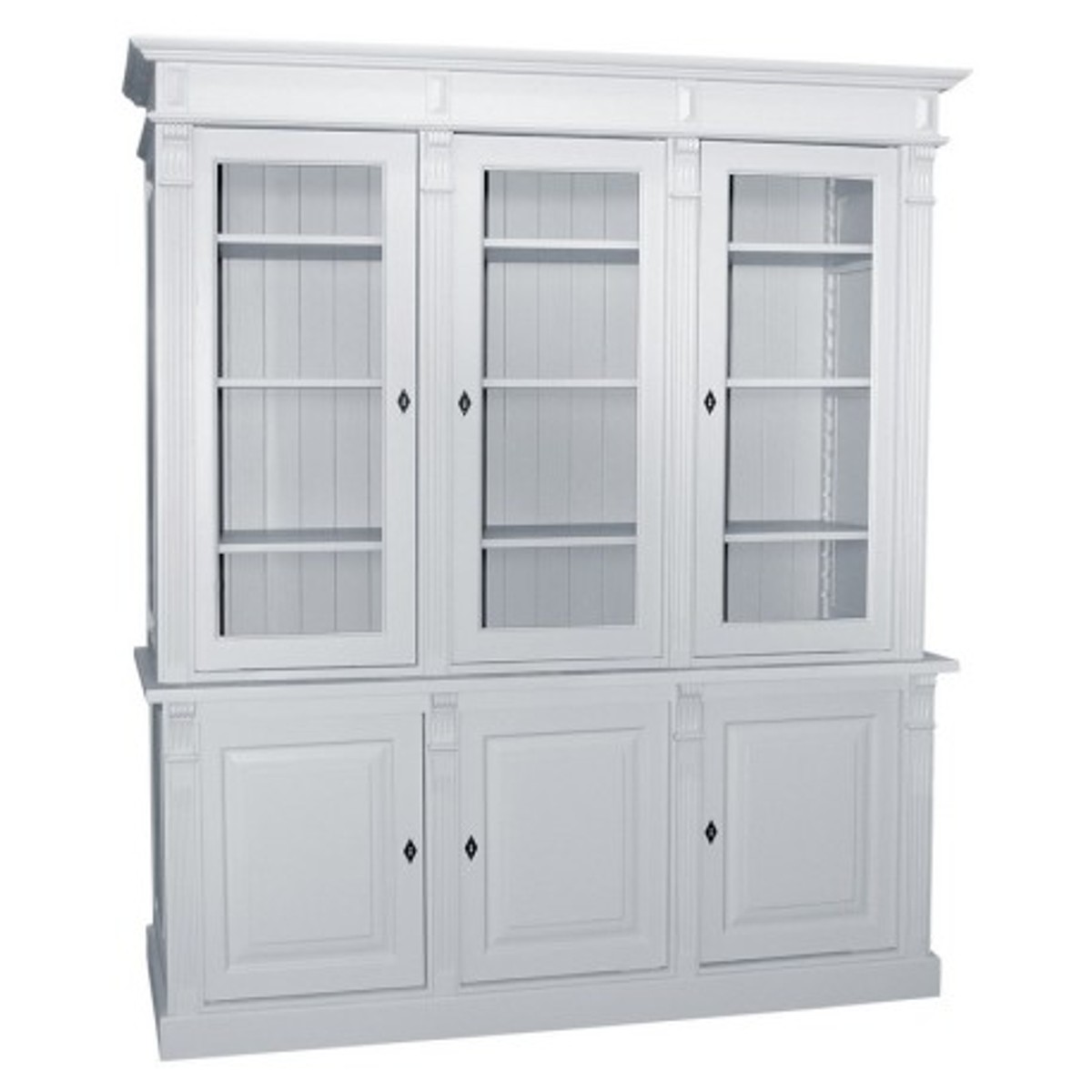 Casa Padrino Vetrina stile country con 3 ante, 183 x 51 x 228 cm Casa Padrino Vetrina stile country con 3 ante, 183 x 51 x 228 cm