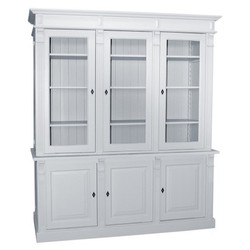 Casa Padrino Vetrina stile country con 3 ante, 183 x 51 x 228 cm Casa Padrino Vetrina stile country con 3 ante, 183 x 51 x 228 cm