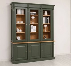 Casa Padrino Vetrina stile country con 3 ante, 183 x 51 x 228 cm Casa Padrino Vetrina stile country con 3 ante, 183 x 51 x 228 cm