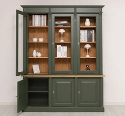 Casa Padrino Vetrina stile country con 3 ante, 183 x 51 x 228 cm Casa Padrino Vetrina stile country con 3 ante, 183 x 51 x 228 cm