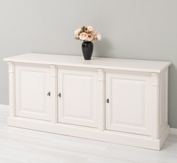 Casa Padrino Display Cabinet Country Style with 3 doors, 179 x 51 x 78 cm Casa Padrino Display Cabinet Country Style with 3 doors, 179 x 51 x 78 cm