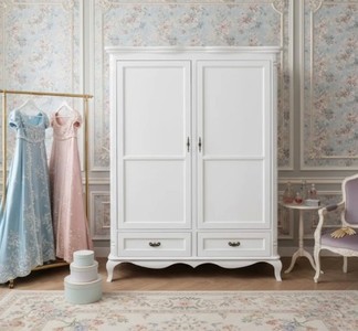 Casa Padrino Armoire à vêtements style campagne avec 2 portes et 2 tiroirs, 140 x 70 x 190 cm